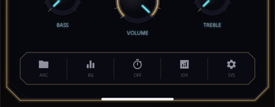 Unified button strip in NeoMusic