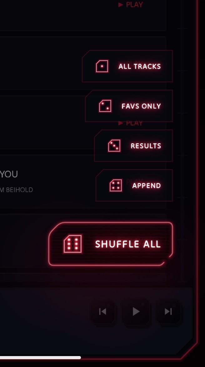 Shuffle FAB with speed-dial queue options in NeoMusic